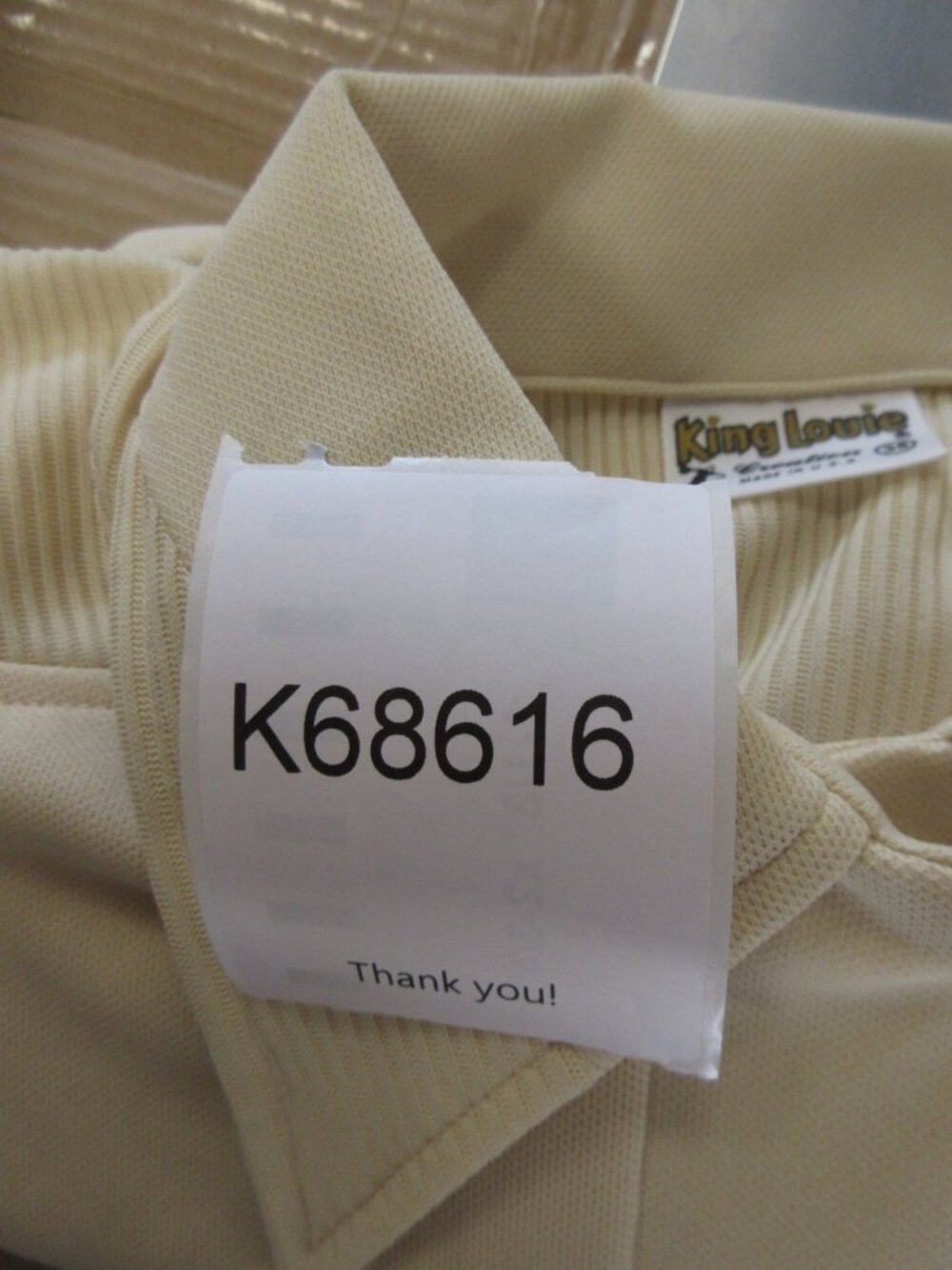 VTG King Louie Polo Shirt 38 Bowling 70s Leisure USA Made Large NEW - Picture 12 of 12